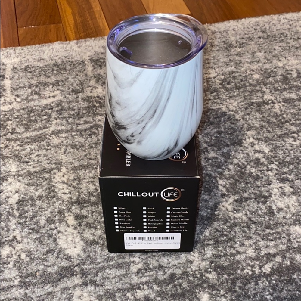 New Stainless Steel Marble Wine Tumbler
